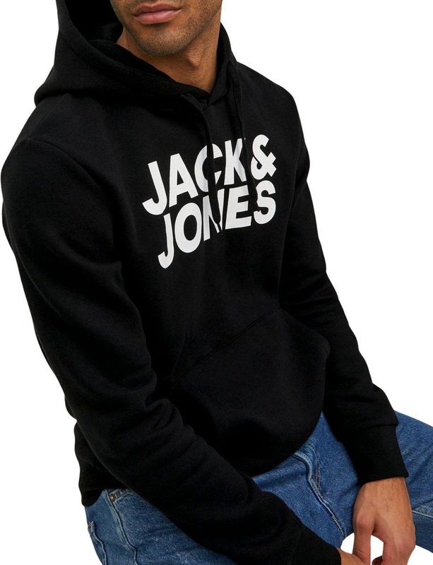 Jack & Jones Corp Logo Hoodie - Groen - Katoen/POLYESTER