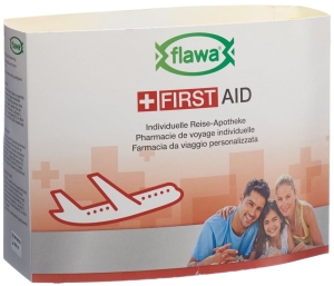 Flawa First Aid individuelle Reise-Apotheke gelb/grau