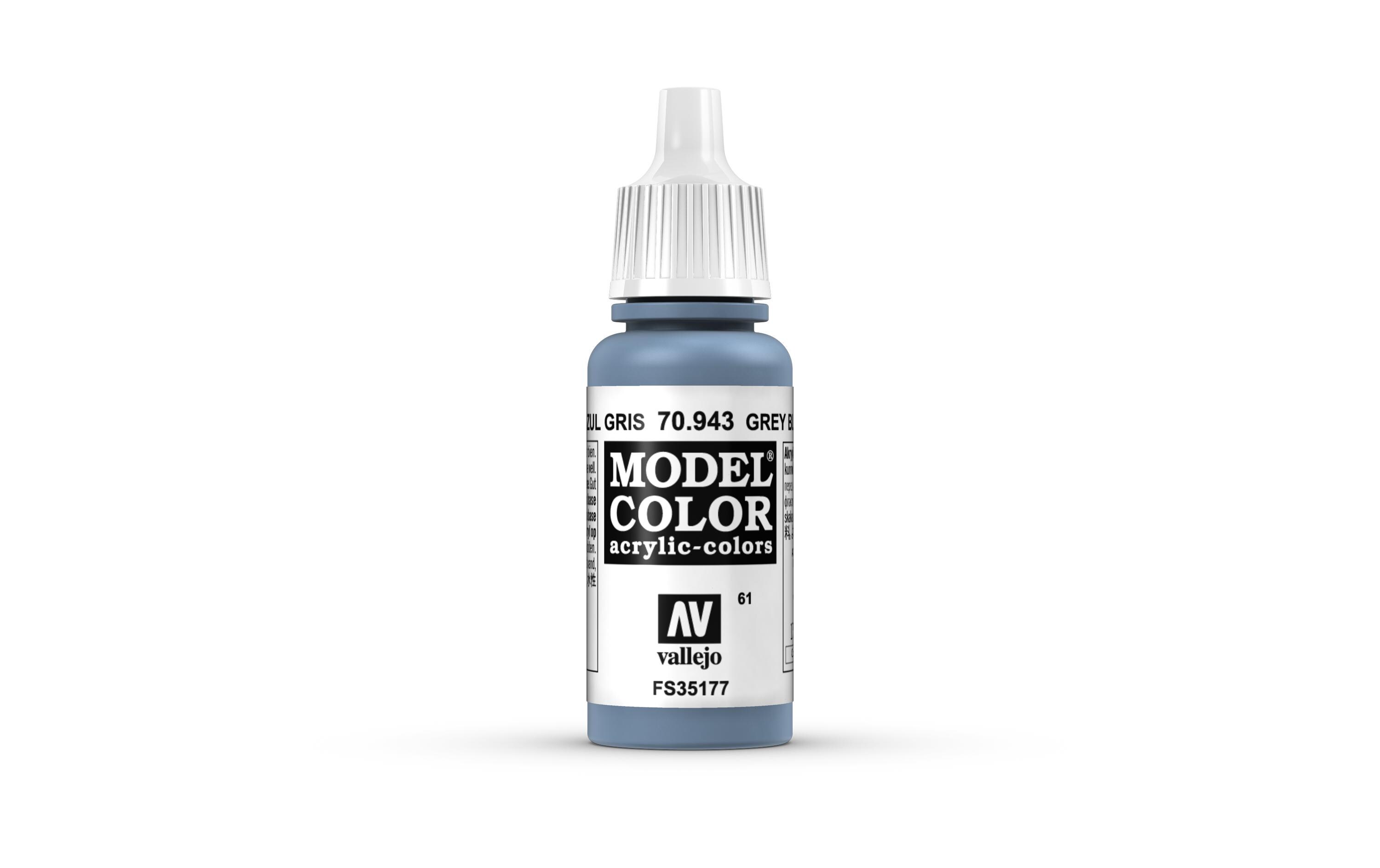 Acrylfarbe Matt, Graublau 17 mlModel Color Grey Blue