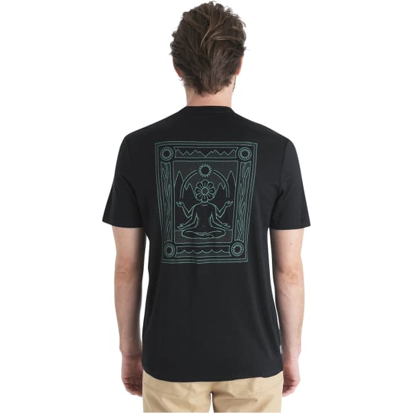 T-shirt randonnée ICEBREAKER M MERINO 150 TECH LITE III SS TEE CONNECTION BLACK
