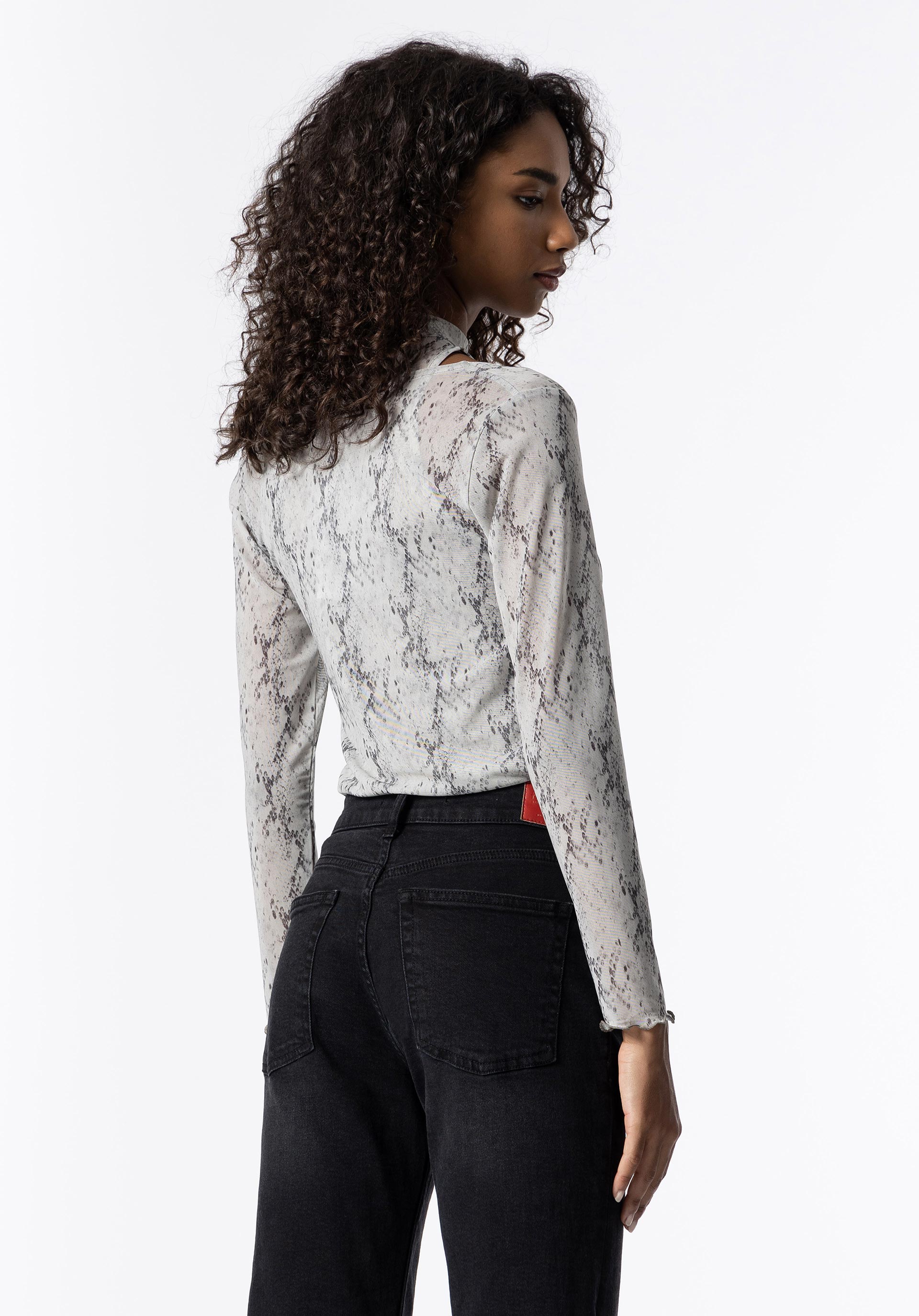 T-shirt Cut Out Estampada