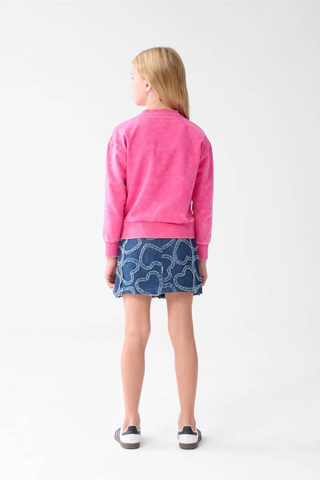 Shoeby sweater met printopdruk roze