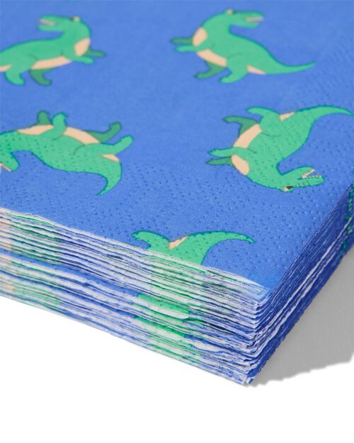 serviettes dino 24 x 24 cm lot de 20