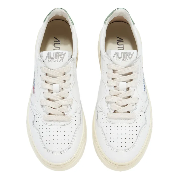 Autry Baskets Medalist Low Cuir | Vert