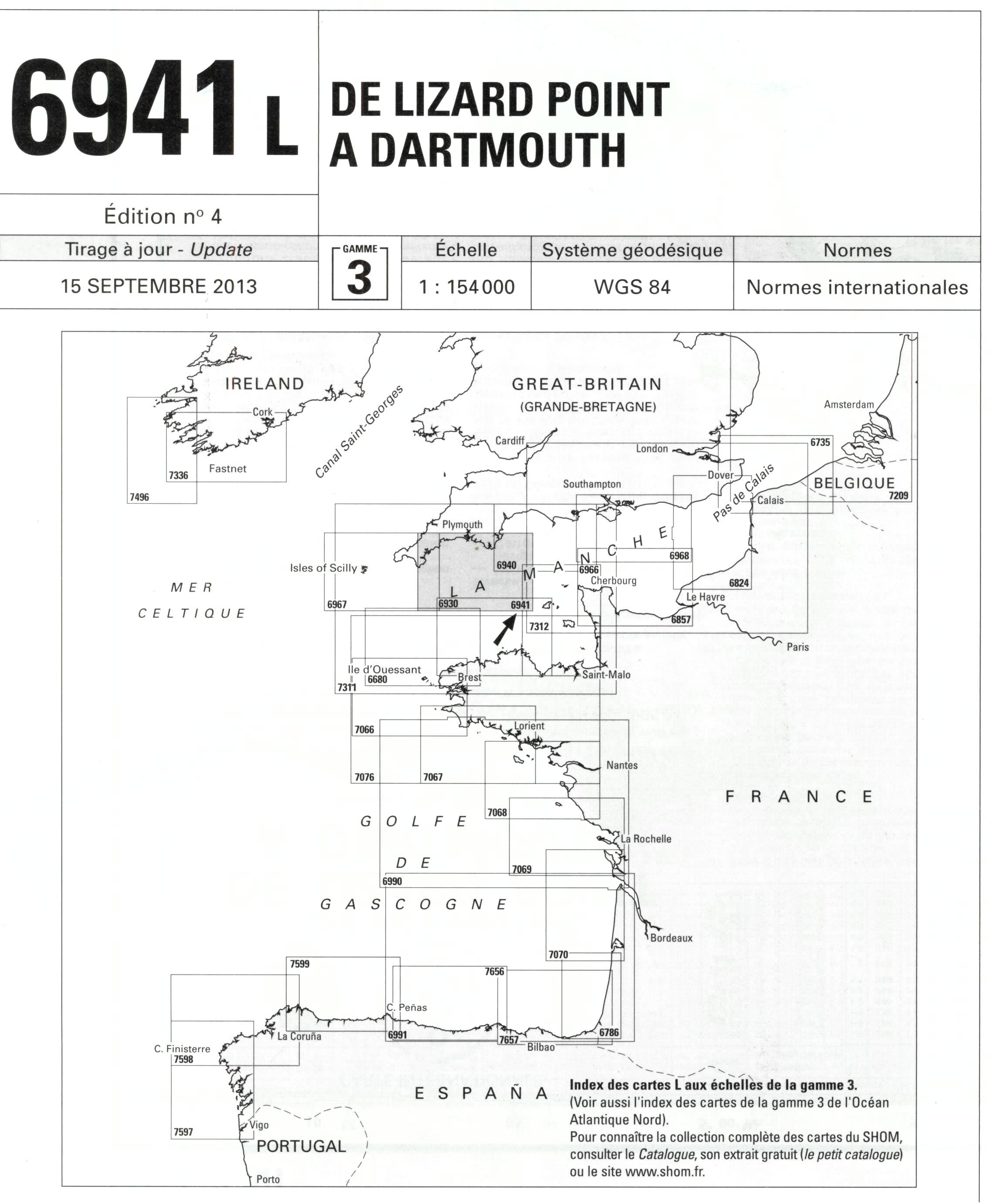 EPSHOM - 6941L DE LIZARD POINT A DARTMOUTH