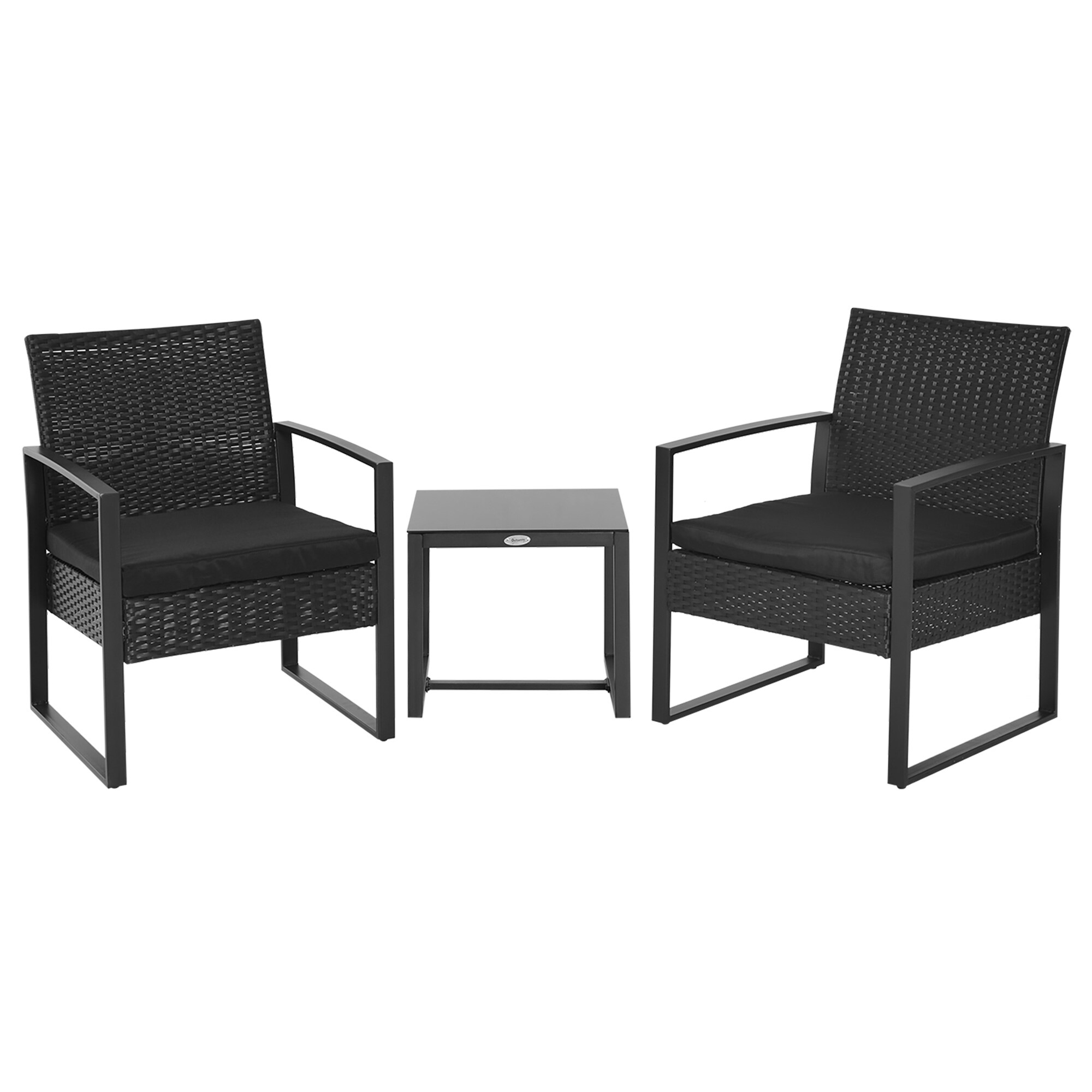 Outsunny Polyrattan Sitzgruppe als 5-tlg. Set