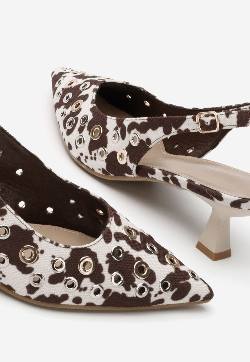 Chaussures slingback bruns Laedi