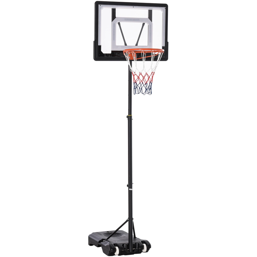 HOMCOM Basketballkorb höhenverstellbar schwarz