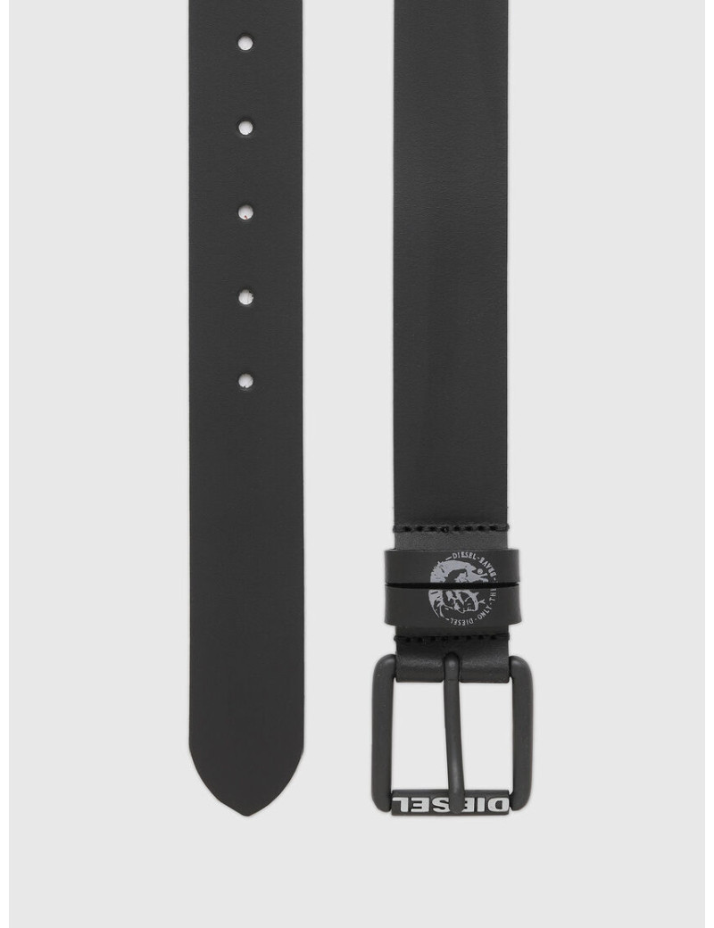 DIESEL CEINTURE BOUCLE LAMON NOIR