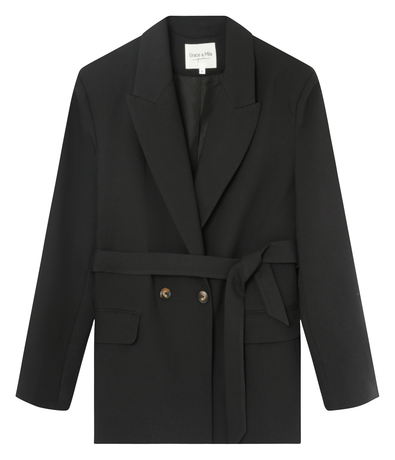 ELLIE - Veste col tailleur | Noir