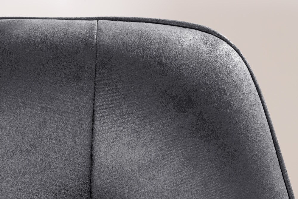 riess-ambiente Stuhl LOFT - antik grau drehbar Gestell aus massivem Buchenholz mit Armlehne