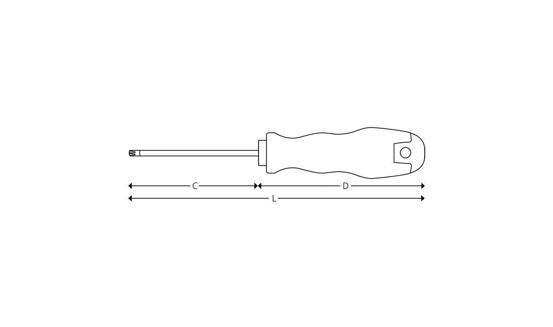 Skruetrækker Torx 15 Polar Tools