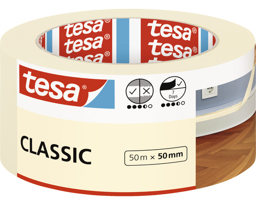 tesa schilderstape Classic beige 50 mm x 50 m