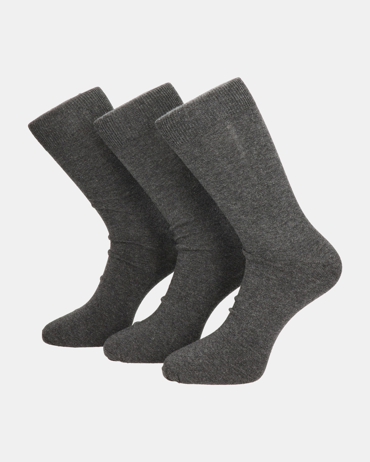 Nelson 3-Pack Hoge sokken Sokken  - grijs