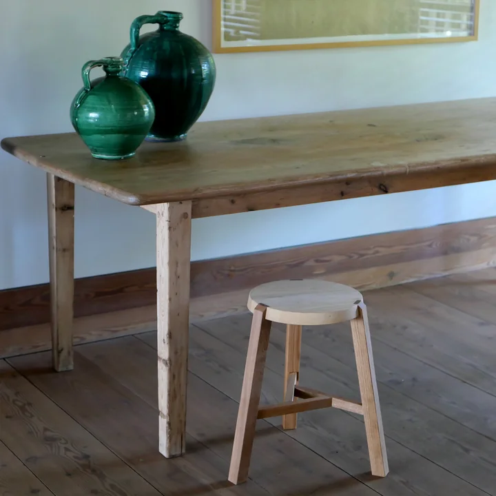 Auerberg - Y-Hocker H 45 cm, Esche geölt / Eiche geölt