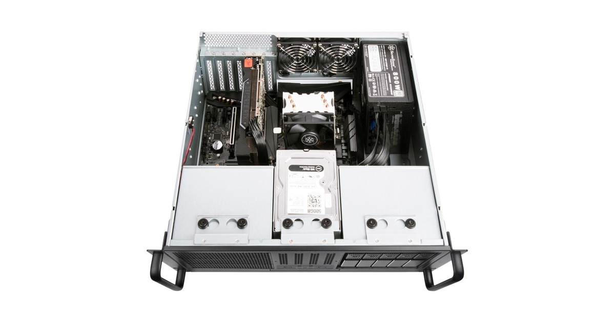 SilverStoneRM41-506 rack behuizing  (Zwart | 2x USB-A 3.2 (5 Gbit/s))