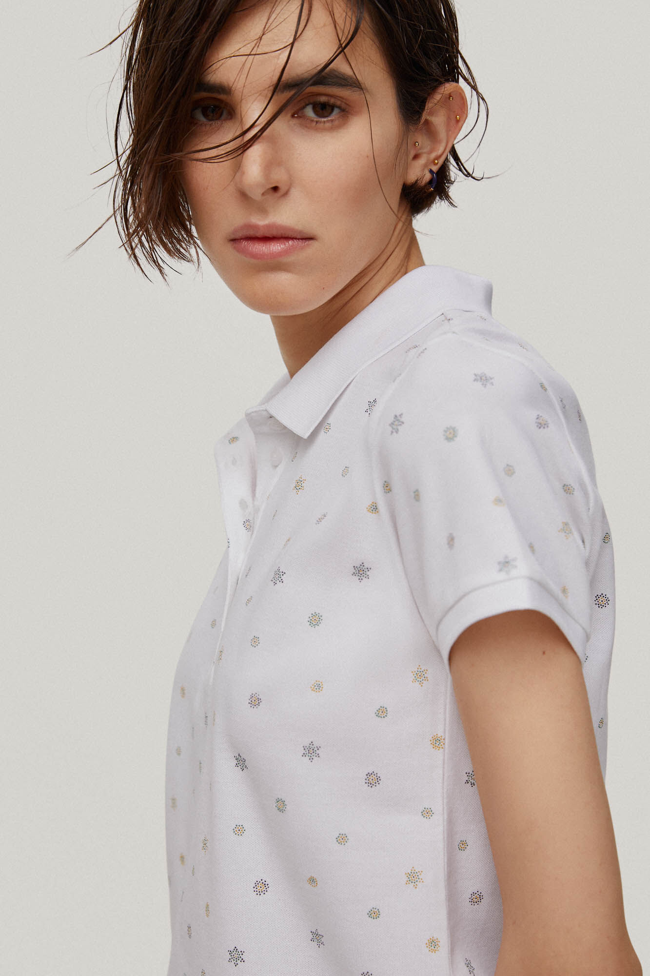 Camisa polo estampada de manga curta - Vários modelos