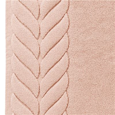 Tapis de bain en coton motif tresse