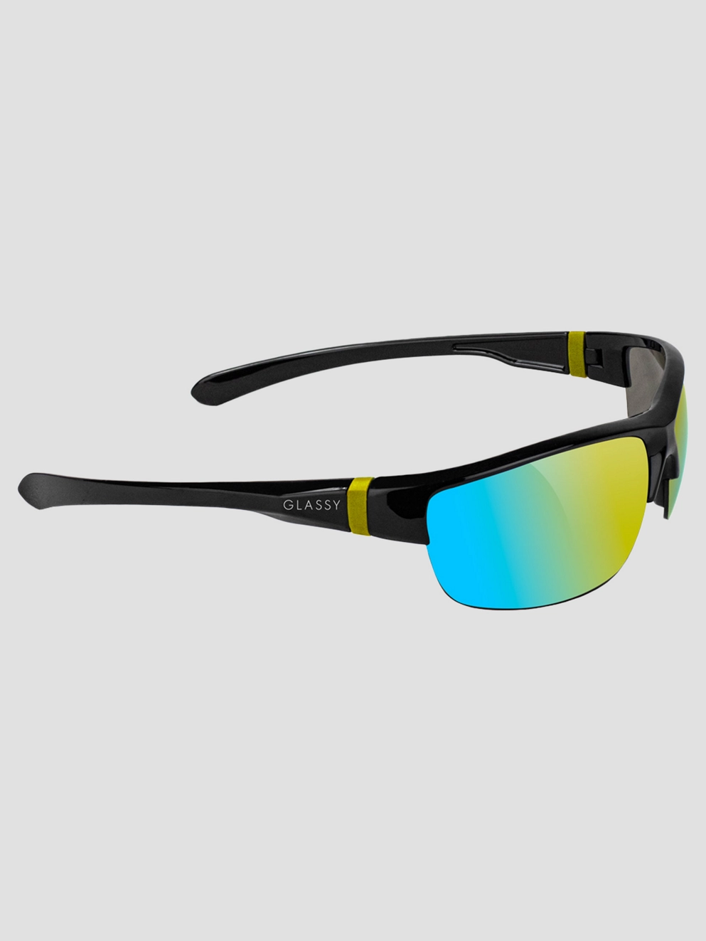 Glassy Weber Black Sunglasses gold