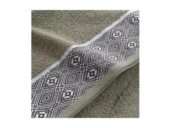 Drap de Douche 70 x 130 cm Esteban Kaki - Eponge Jacquard