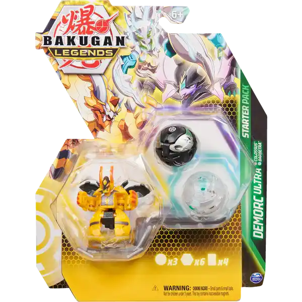 Bakugan Legends Starter Pack mit 3 Bakugan (1 Ultra und 2 Basic Balls), unterschiedliche Varianten