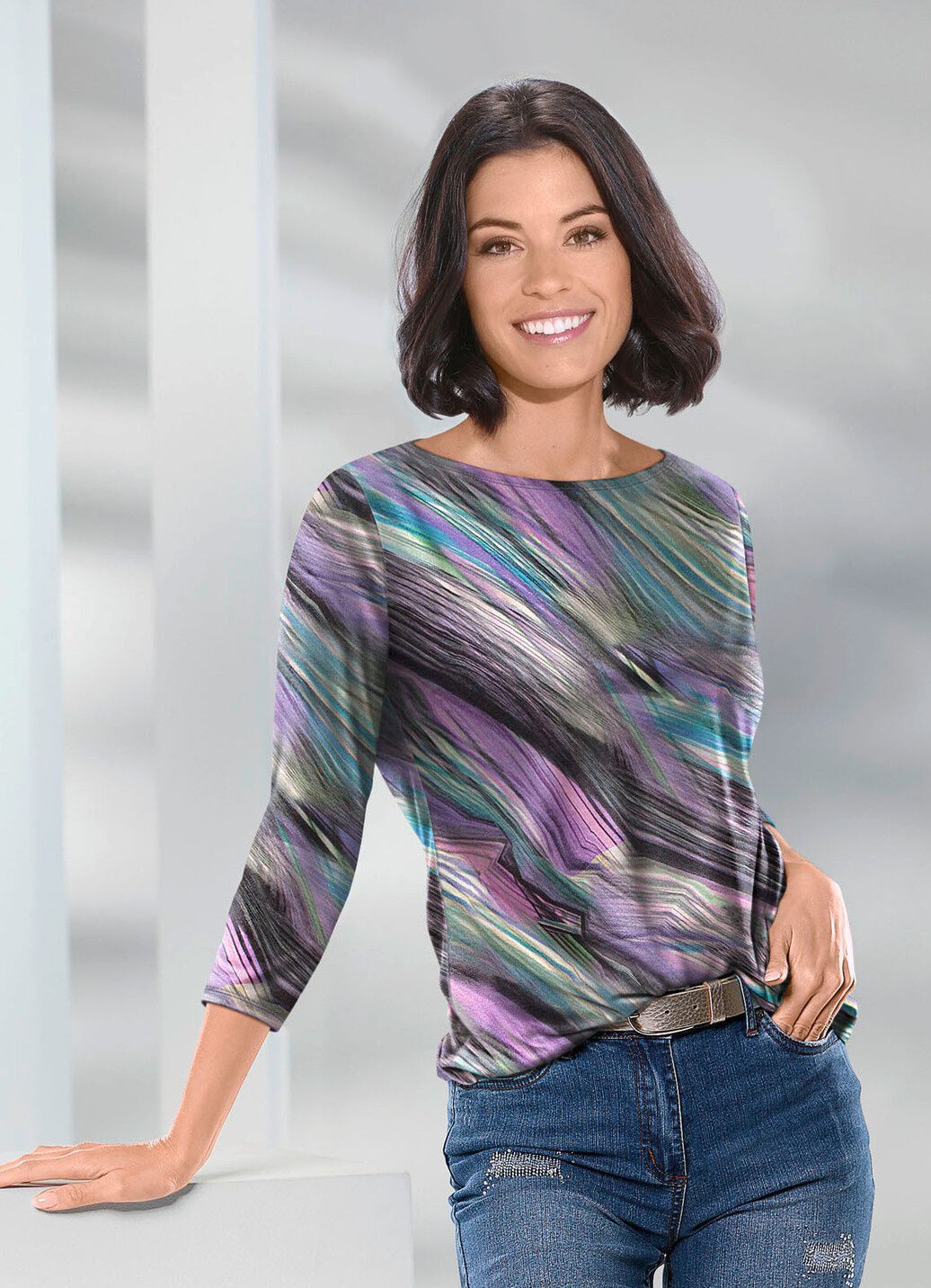 Pullover in Feinstrick
