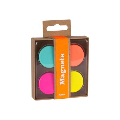 Apli Fluor Collection - 4 aimants - couleurs assorties