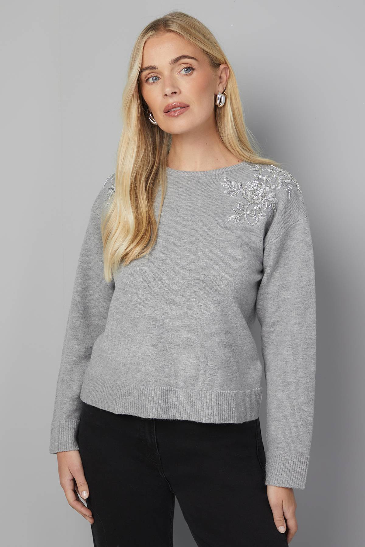 Wallis synthétiquell Col V Orné Petite Taille