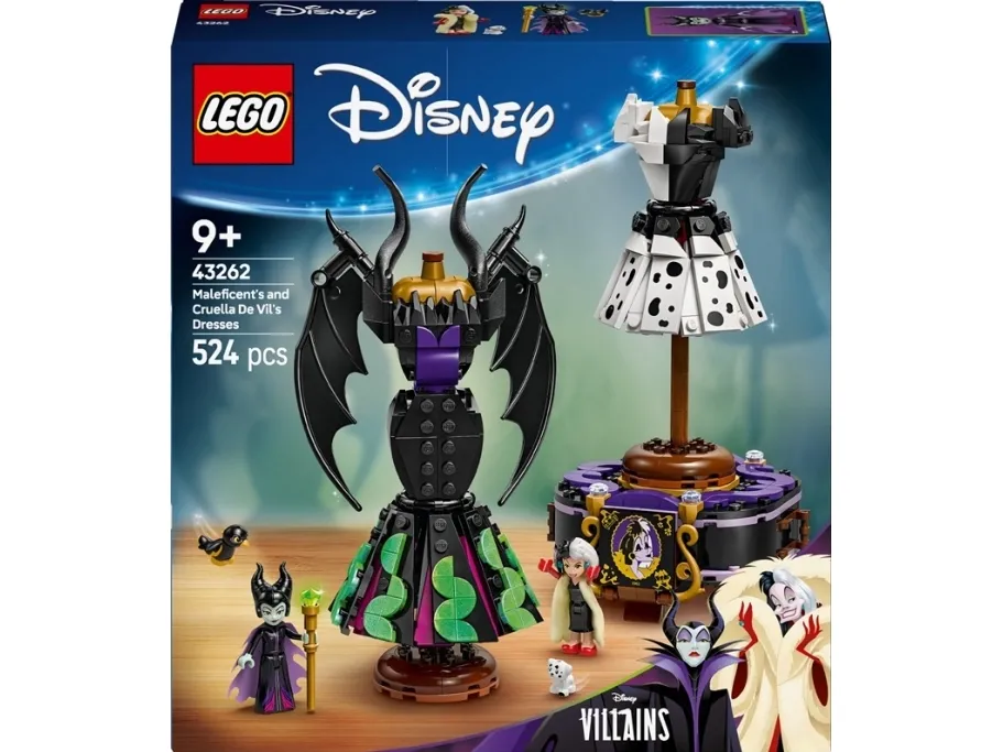 LEGO Disney 43262 Maleficents og Cruella De Vils kjoler
