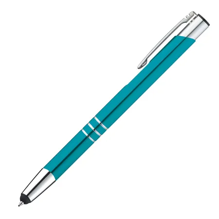 Livepac Office 10 Touchpen Kugelschreiber aus Metall / Farbe: türkis
