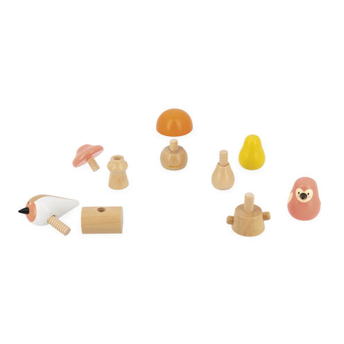 Oiseaux et champignons à visser - partenariat WWF® - JANOD