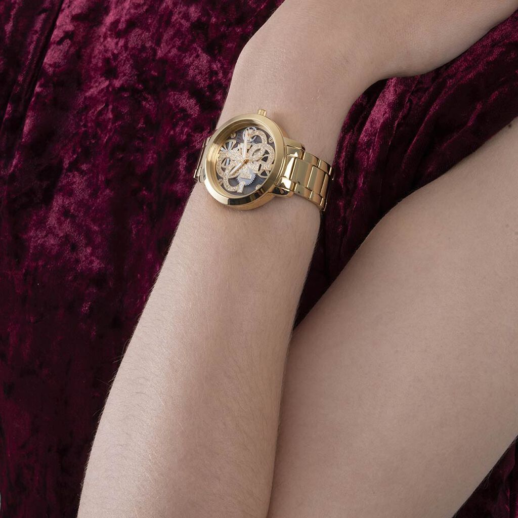 Montre Guess Quattro Clear Doré
