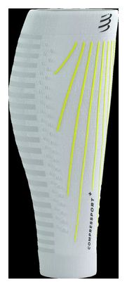 Manchons de Compression Compressport R2 Aero Blanc / Jaune