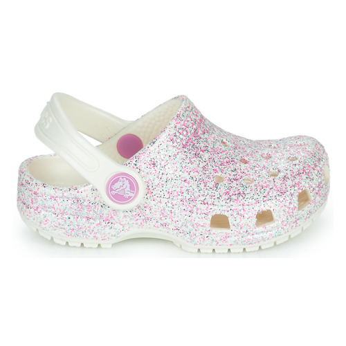 Crocs - CLASSIC GLITTER CLOG T Blanco