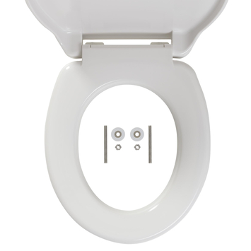 Tiger Toiletbril comfort care wit met deksel verhoogd