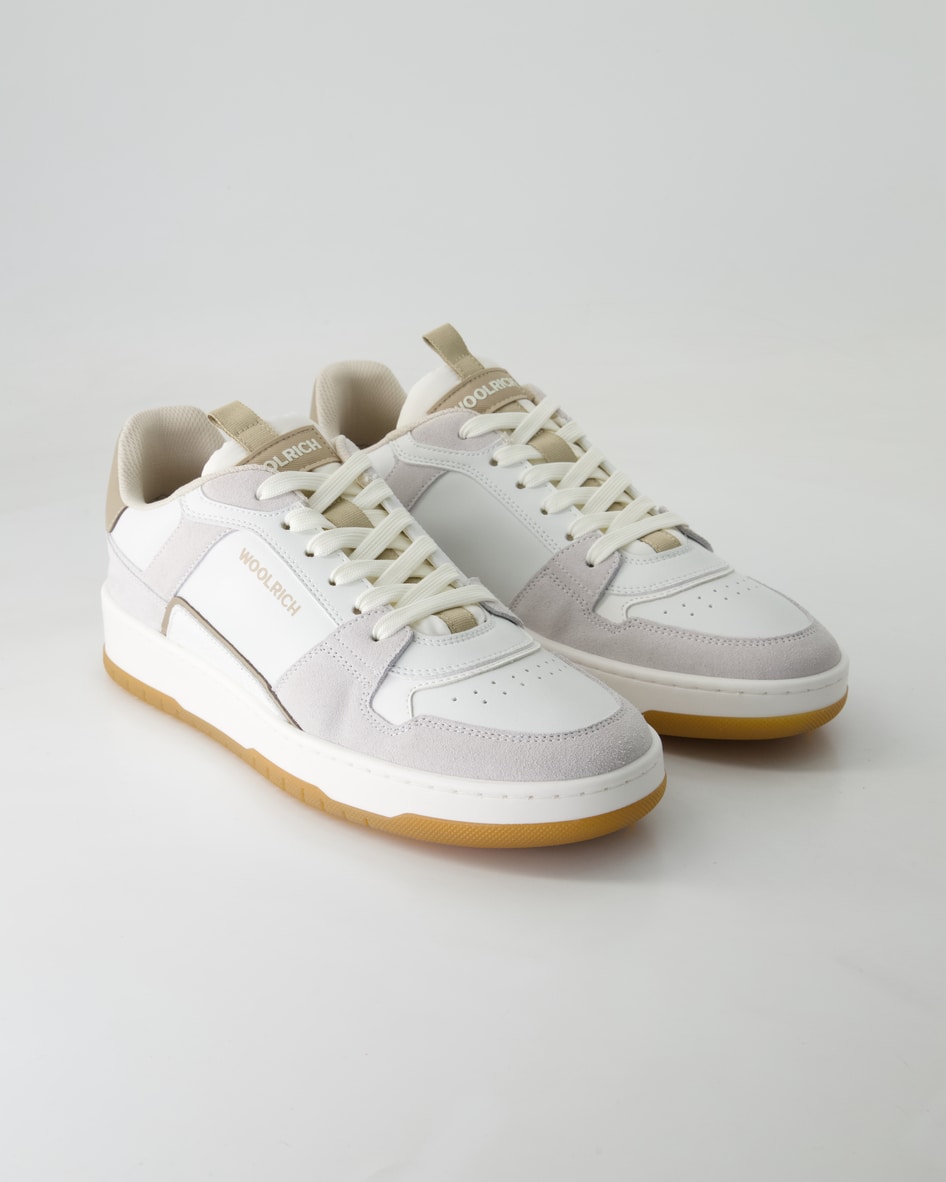 Woolrich Classic Basketball Sneaker in Weiß