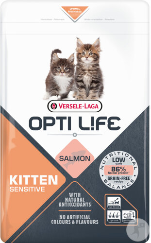 Opti Life Sensitive Kitten Chatons Au Saumon 2,5kg