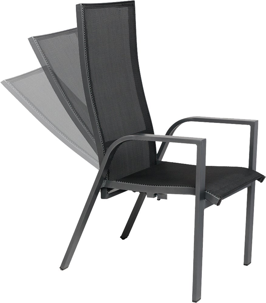 Tierra Outdoor verstelbare standenstoel Edo antraciet