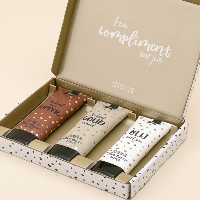 100% leuk | Cadeaupakket | Een compliment voor jou
