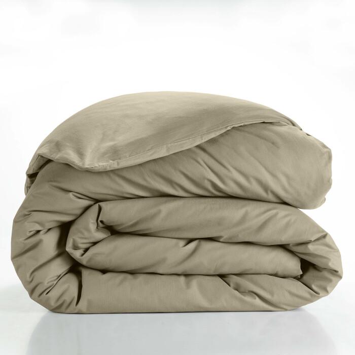 HOUSSE DE COUETTE 240X220CM UNI 57 FILS LINA SABLE