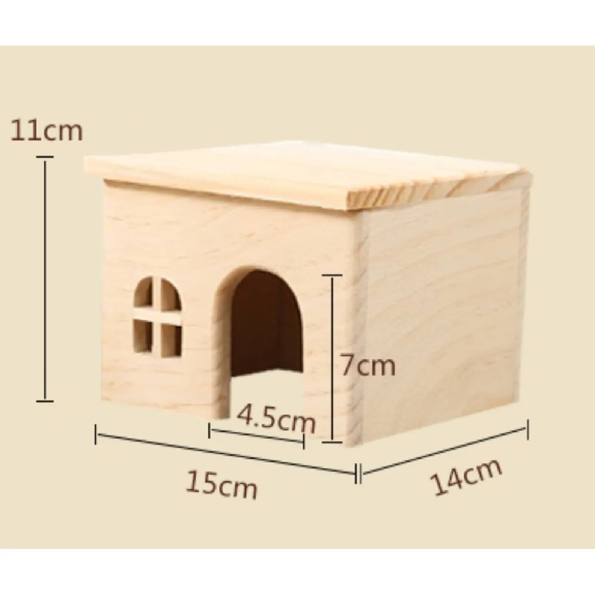 Universal Cachette Hamster Bois