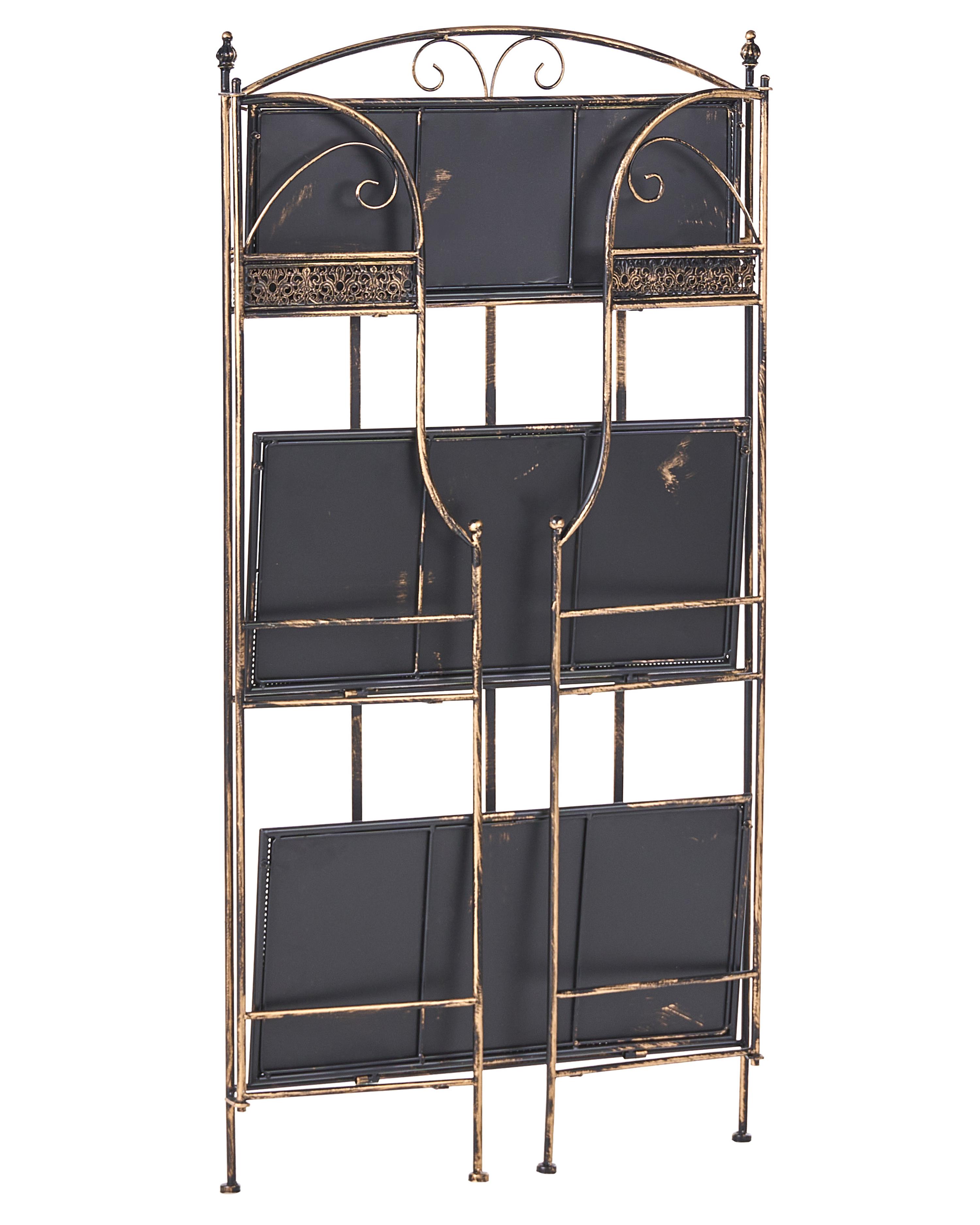 Rek VILLADOSE Metaal 60 cm 30 cm Zwart