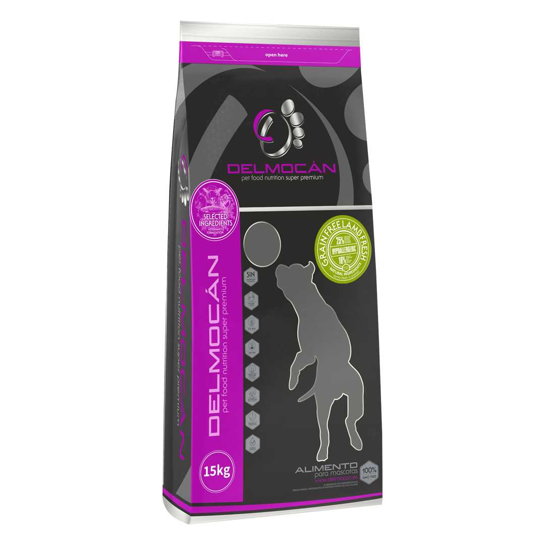 Alimento natural para cães SEM GRÃOS, CORDEIRO FRESCO (Cordeiro fresco sem grãos)