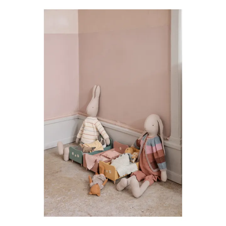 Maileg Mini lit en bois | Vert Menthe