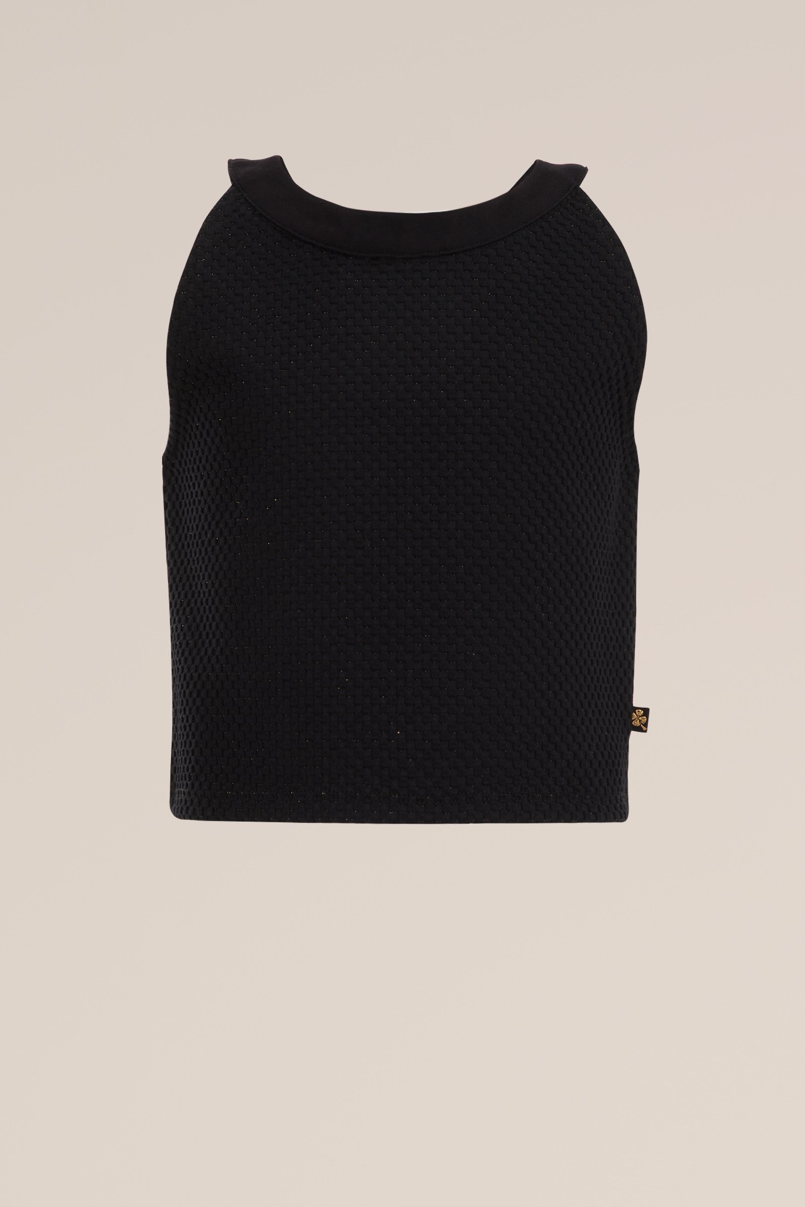 Meisjes top met structuur WE Fashion Zwart