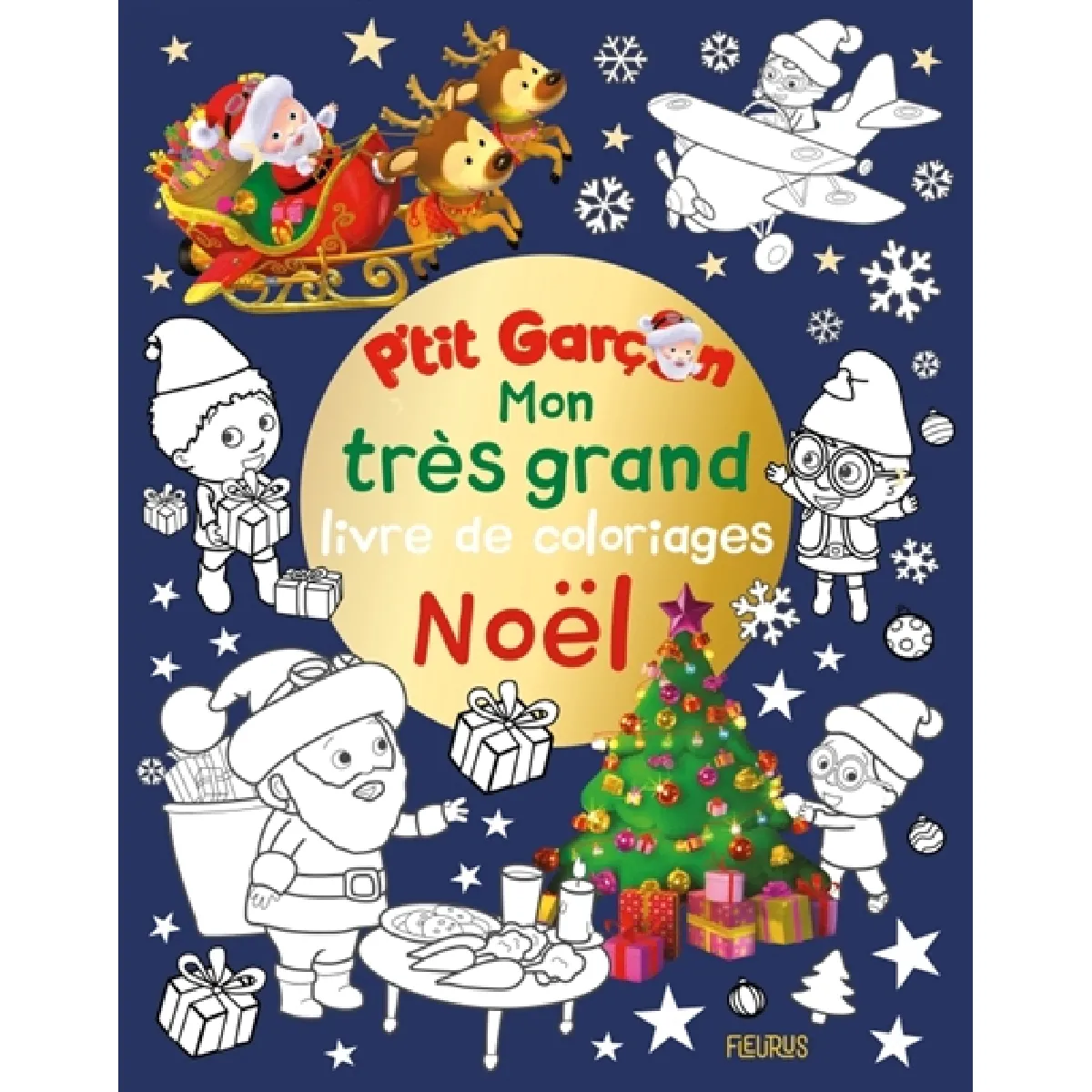 Mon très grand livre de coloriages Noël