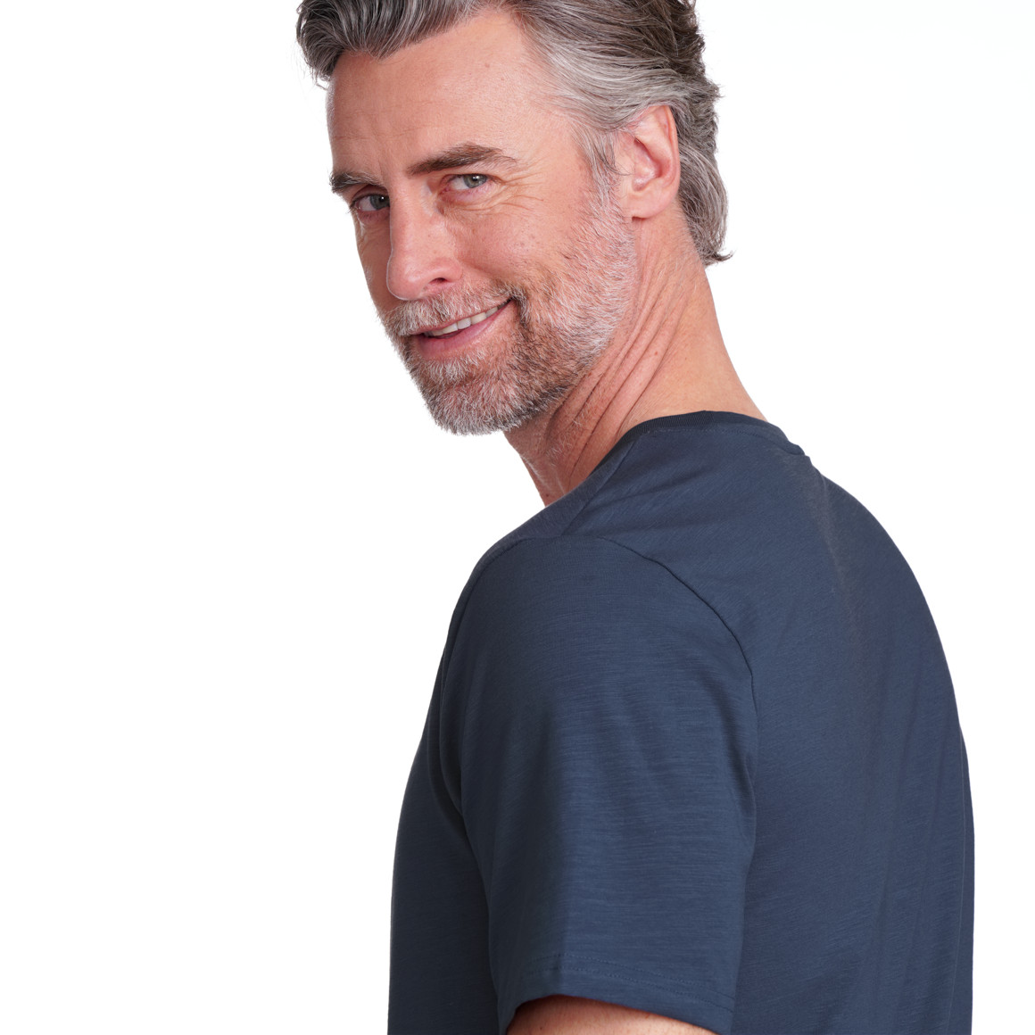 VanVaan Herren T-Shirt mit Rundhalsausschnitt blau