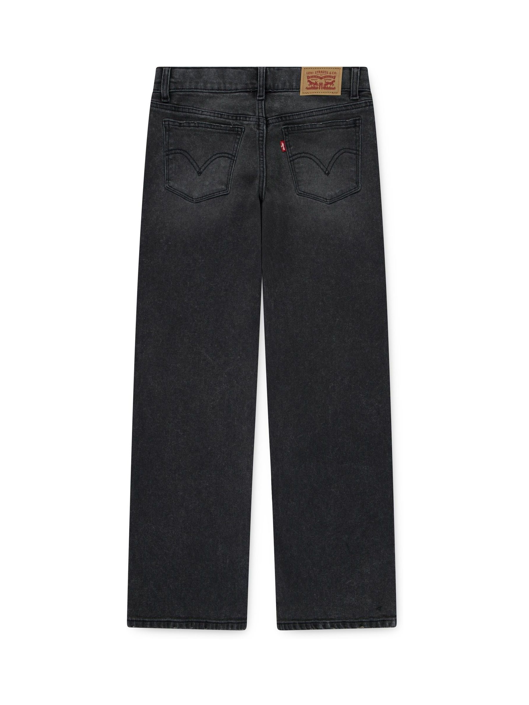 Zwart - Levi's® Logo Wide Leg Jeans