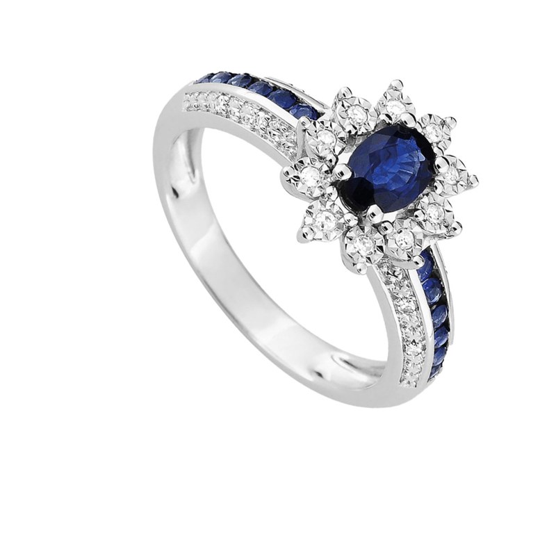 Bague femme - Saphir - Or 18 Carats
