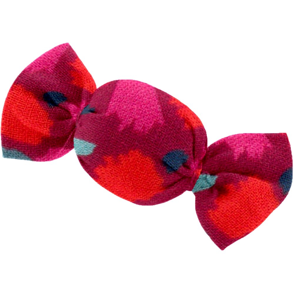 Petite Barrette Mini Bonbon Pompons Cerise